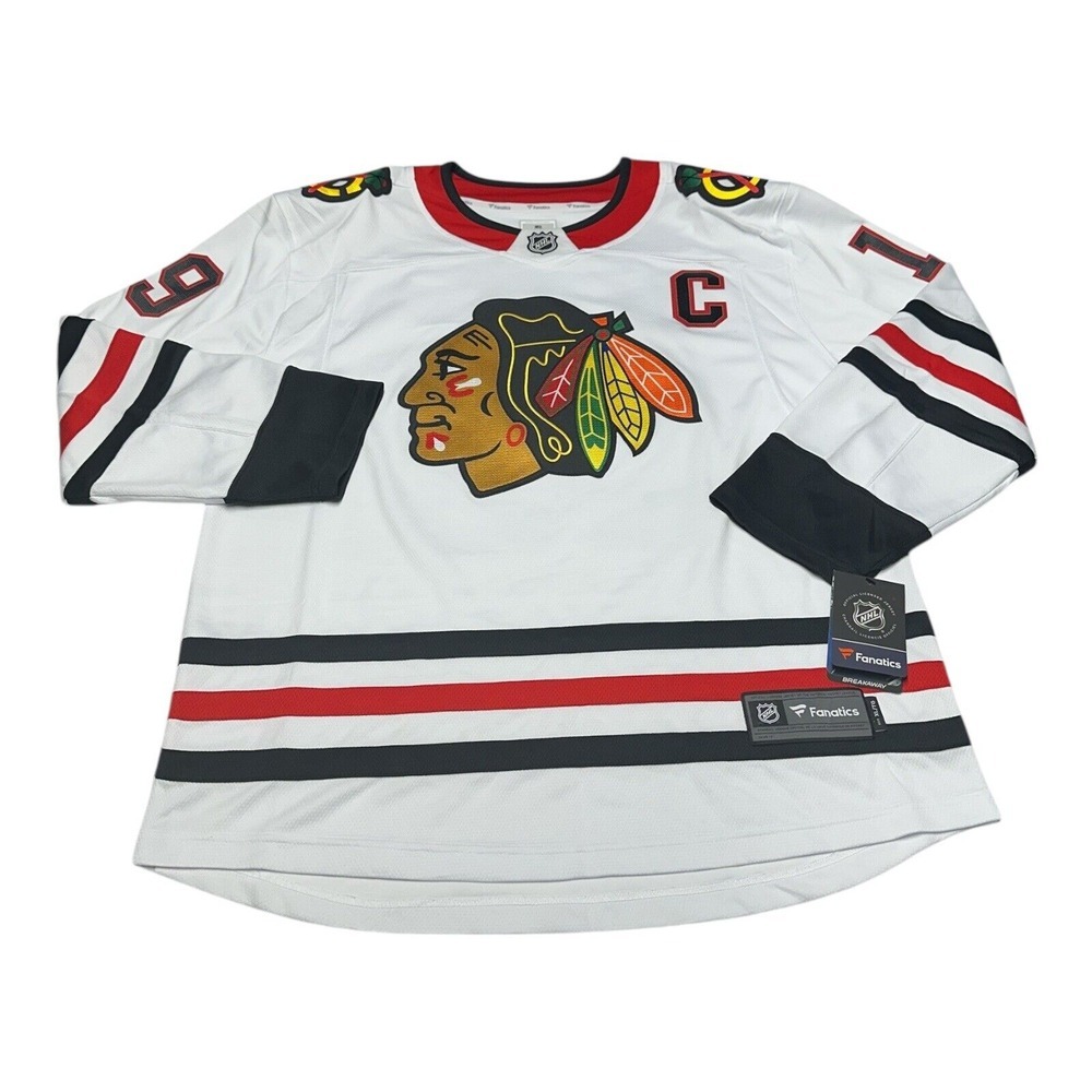 Fanatics Chicago Blackhawks Jonathan Toews Breakaway Away Sewn Jersey Size XL